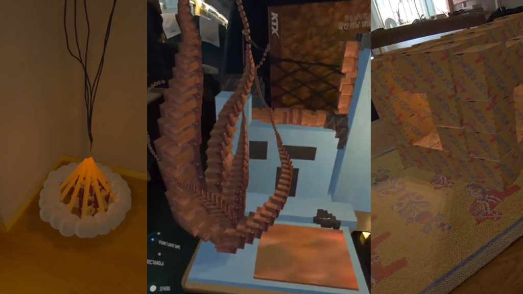 Drawee 3D creations - lamp sculpture and architectural forms